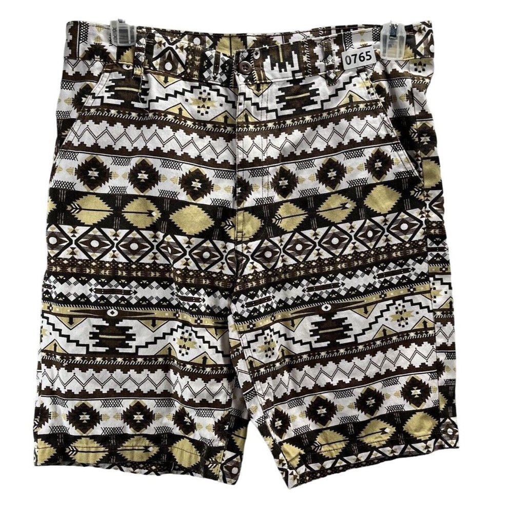 Beyond The Limit Shorts Mens Size 34 Aztec Print Multicolor